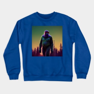 Dope Sasquatch in Nature Crewneck Sweatshirt